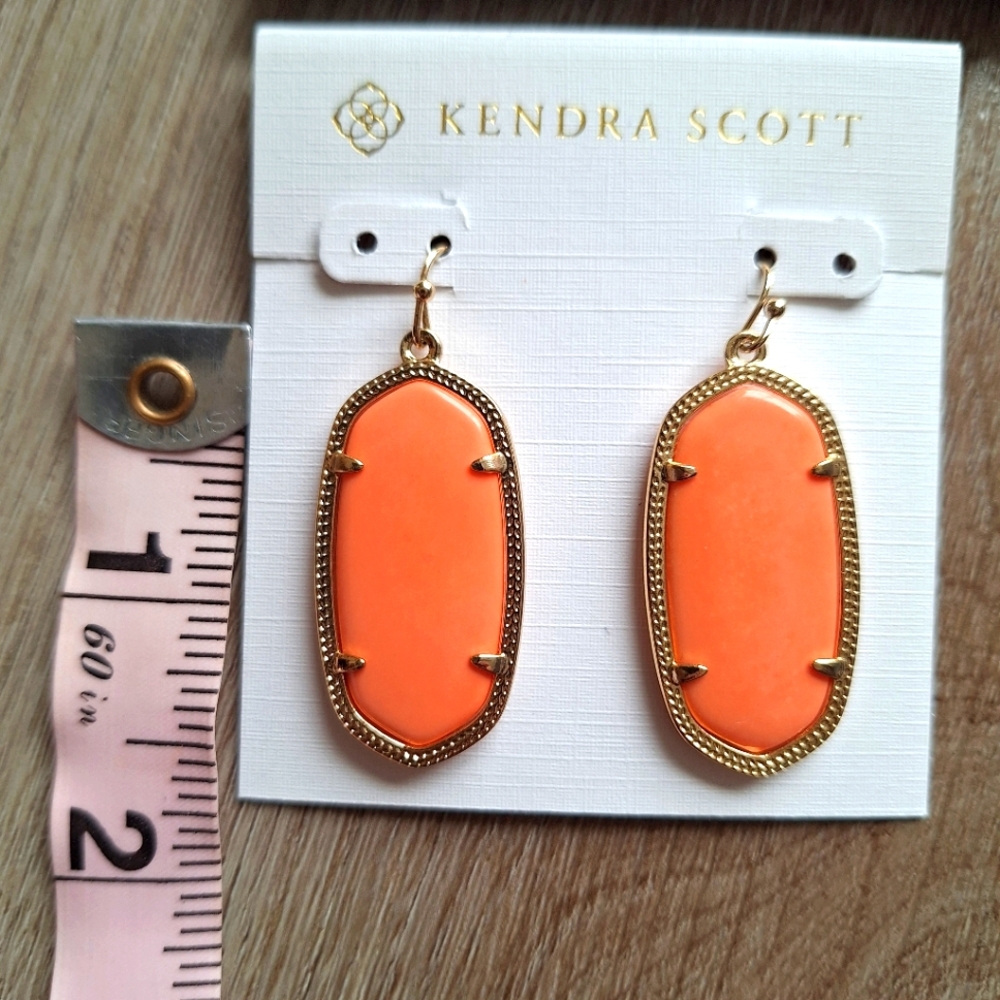 Kendra Scott "Elle" coral earrings